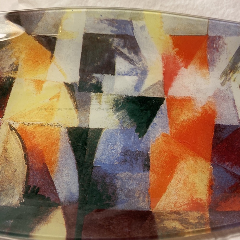 Robert Delaunay oval console bowl."Windows Open Simultaneously" - Picture 6 of 7